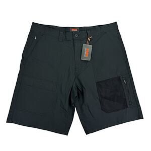Bass Outdoor Mens Explorer Cargo 11" Shorts Black 40